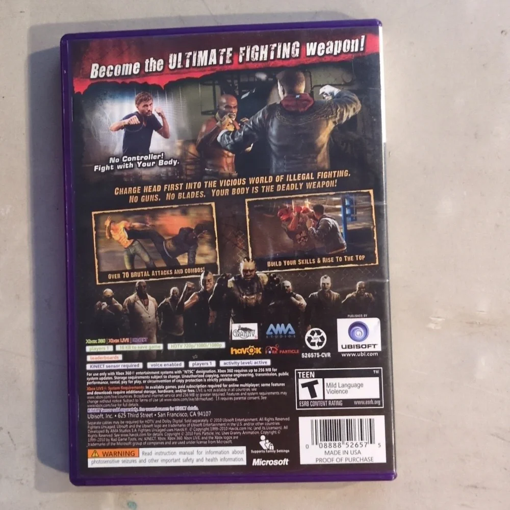 Xbox 360‎ Kinect Fighters Uncaged Video Game